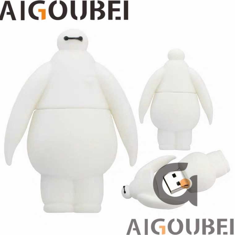 Usb 2.0 với vỏ bọc silicone hình hoạt hình dễ thương phiên bản lớn màu trắng thích hợp cho máy tính xách tay