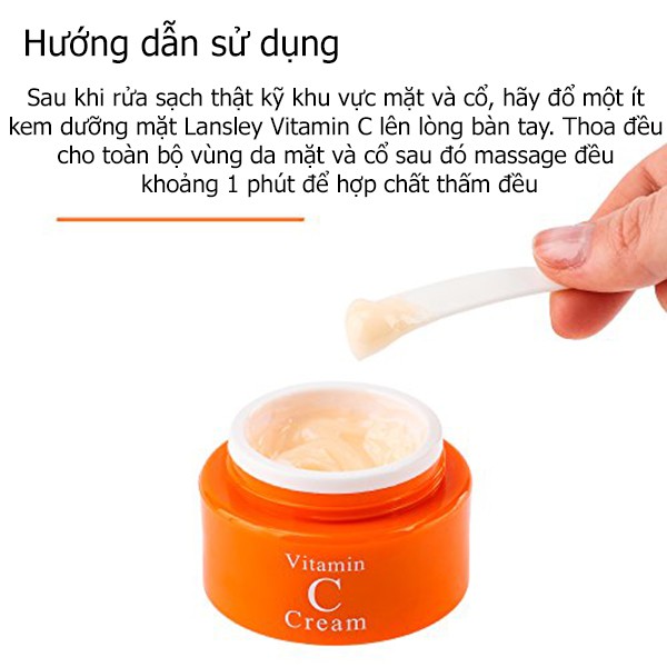 Combo kem dưỡng da mặt 30ml và nước hoa hồng 100ml Lansley Vitamin C