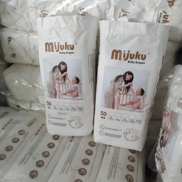 Tã Mijuku Quần  tả quần mijuku Cao cấp Nhật Bản, M100/ L100/ XL100/ XXL100/ XXXL100