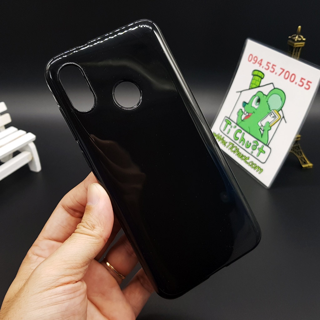 [Ảnh Thật] Ốp lưng HTC U12 Life Dẻo Màu Đen Sơn Bóng