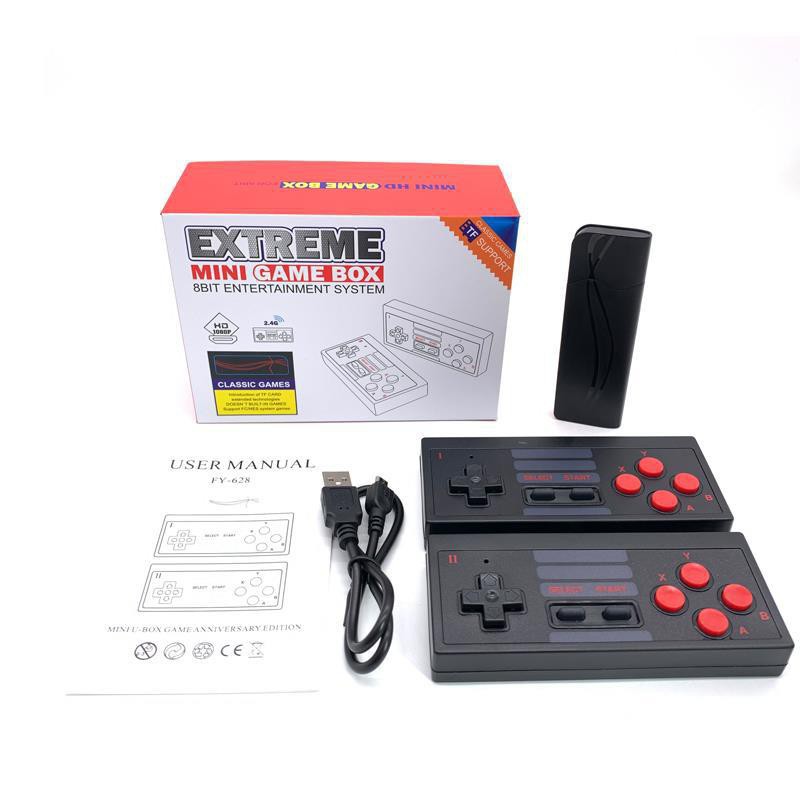 Máy Chơi Game Cầm Tay Mini 4 nút, không dây Extreme 568 game Retro kết nối TV - Hỗ trợ Plug and Play