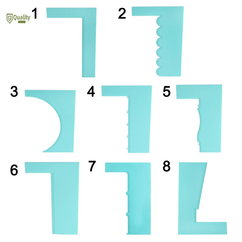 Phới gạt viền bánh kem nhiều mẫu mã bằng nhựa