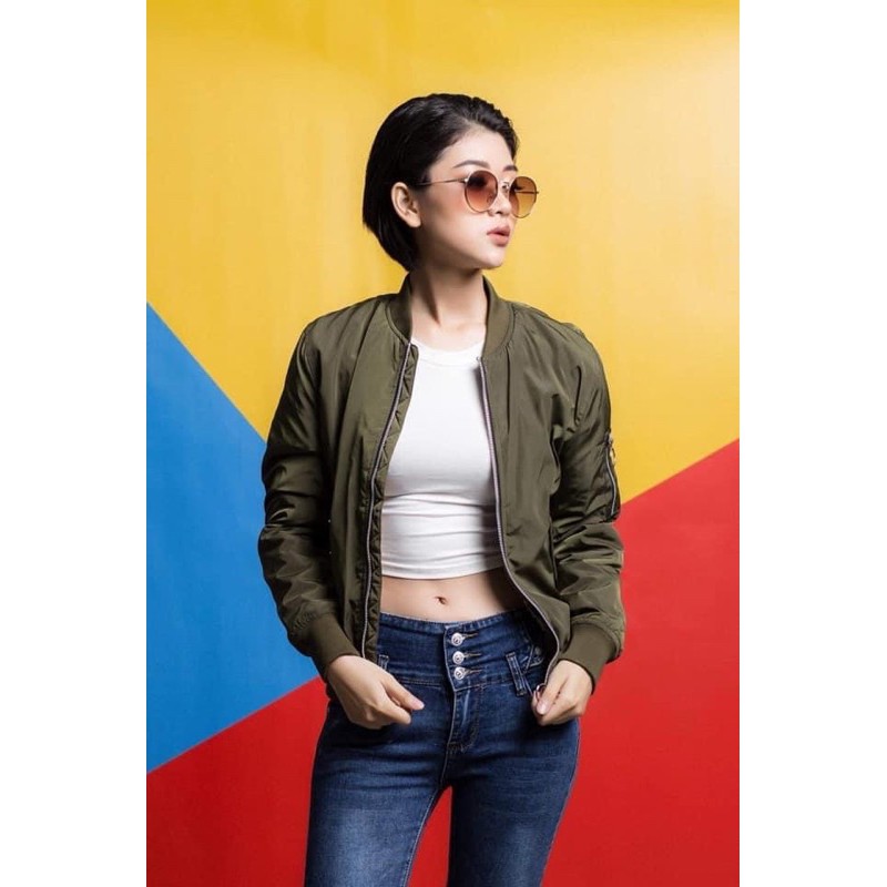 Áo bomber nữ