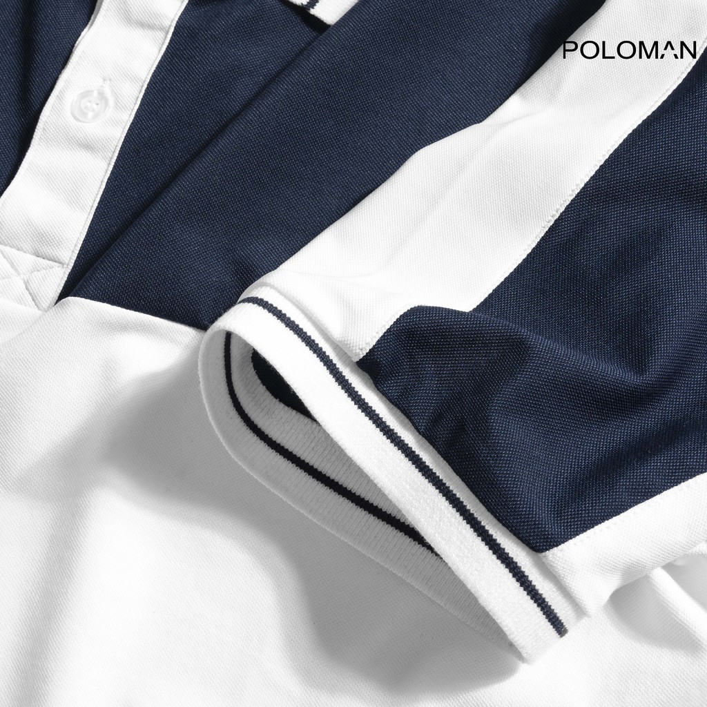 Áo thun Polo nam RITI in họa tiết, vải cá sấu Cotton xuất xịn,chuẩn form - POLOMAN | BigBuy360 - bigbuy360.vn