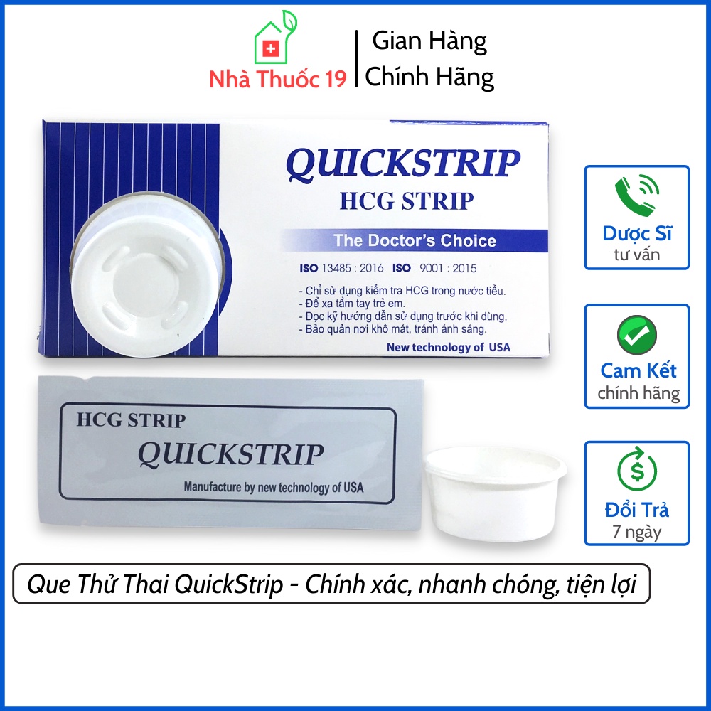 Que thử thai chính xác nhanh chóng Allisa, QuickStrip - tiện lợi, chính xác