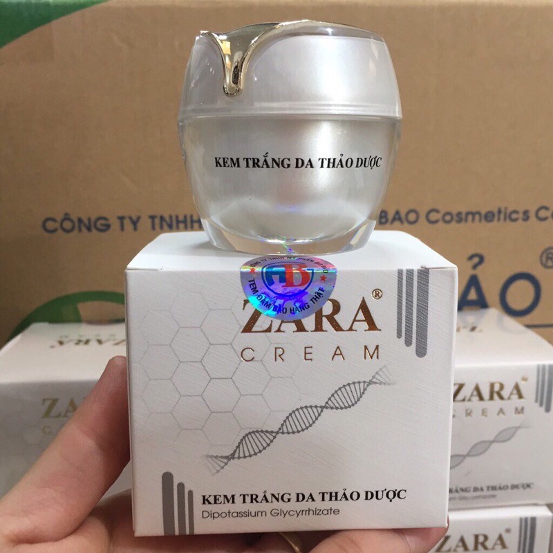 Kem trắng da thảo dược Zara Cream 12g