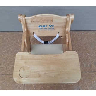 Ghế ăn dặm gỗ Đại Vĩ (Có dây bảo hiểm + bàn ăn dặm)