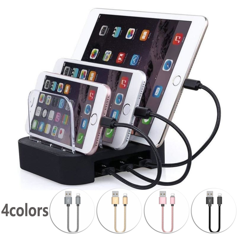 Dây Cáp Sạc USB Ngắn Mới Cho iPhone Dây Cáp Sạc Nhanh Màu Hồng 25CM