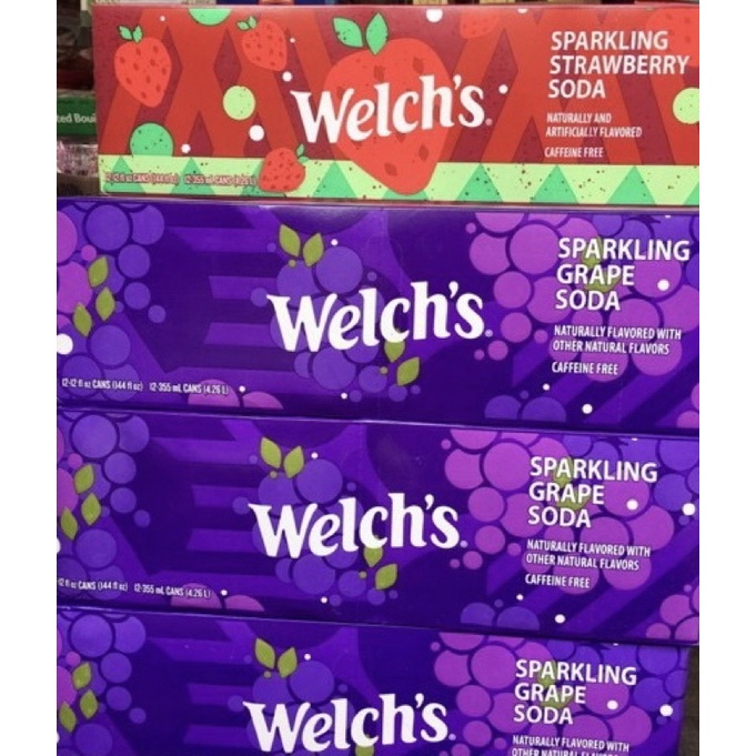 Nước ngọt Welch’s Nho,và Dâu Thơm Mỹ