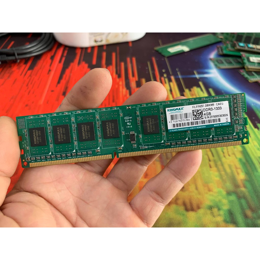 Ram PC Kingmax DDR3 4GB Buss 1333MHz/1600MHz Chính Hãng - Cũ