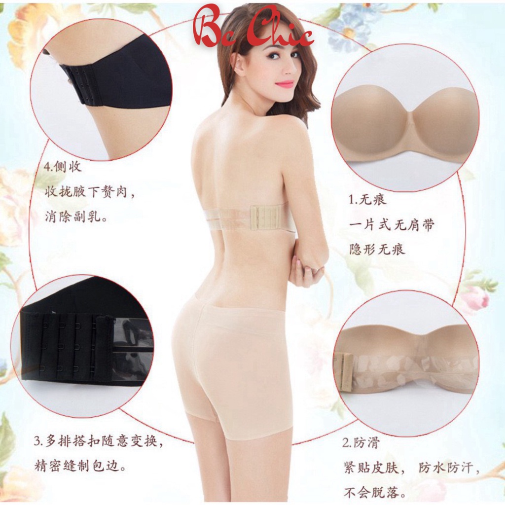 Áo Ngực Nữ , Áo Lót Nữ Nâng Ngực Không Dây tôn vòng 1 quyến rũ sexy trẻ trung mã A218 BC_CHIC LINGERIE
