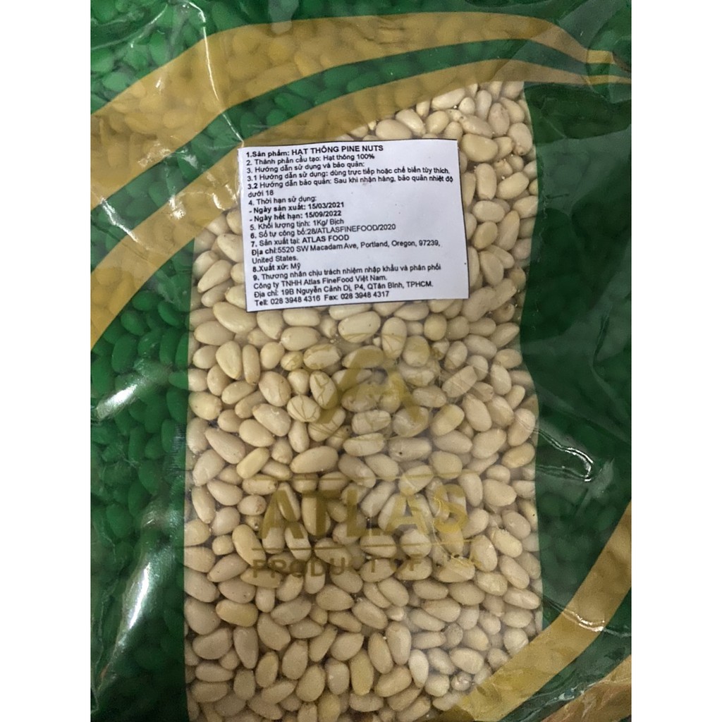 Hạt thông Pine nuts 1KG