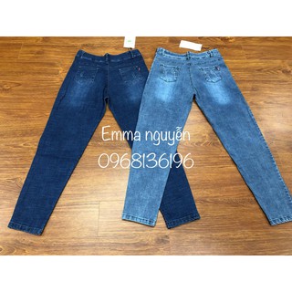 Quần Jean Bầu dáng baggy (hình thật)