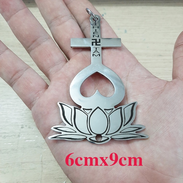 Dây chuyền thiên tâm 8mm khóa Vip có mặt siêu to khổng lồ vô cùng mạnh mẽ, tâm an vạn sự an