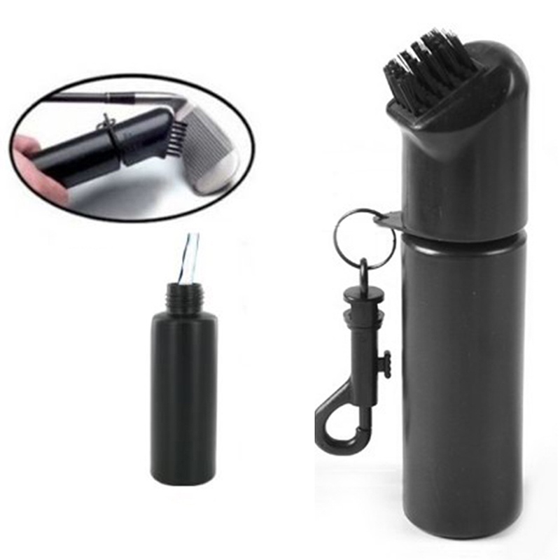 [newnorthcast 0611] Golf Club Scrub Wet Cleaning Brush Washer Refillable Water Bottle w Bag Clip