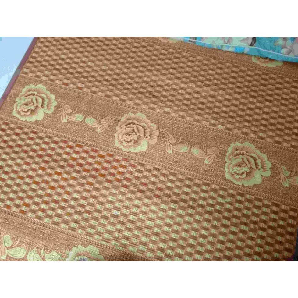 Chiếu trúc tăm vân gỗ in hoa - Họa Tiết Ngẫu Nhiên