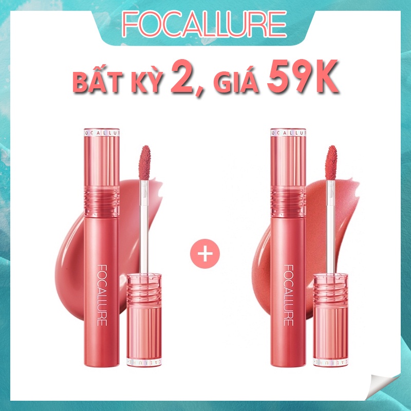 Son môi dạng lỏng Focallure trang điểm lâu trôi không dính cốc lên màu sắc đẹp mắt chất lượng cao