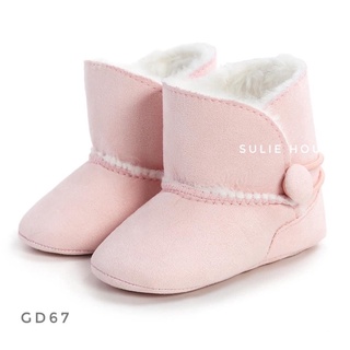 Boot (bốt) da lộn lót lông - GD67