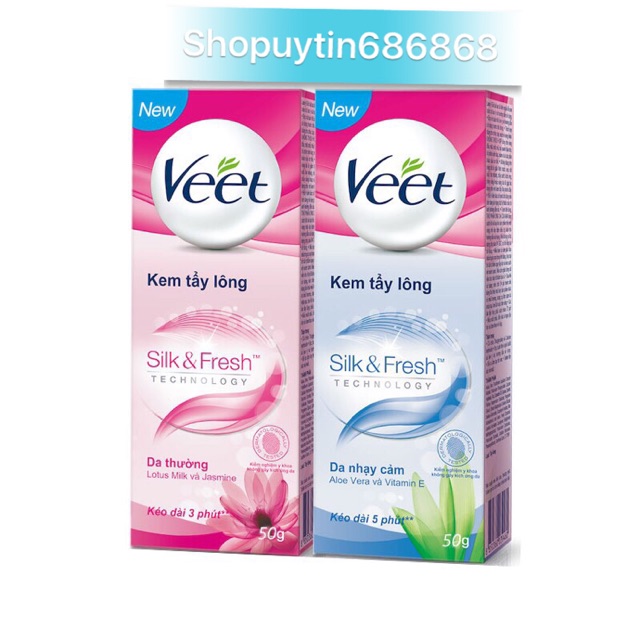 Kem tẩy lông VEET 25g và 50g