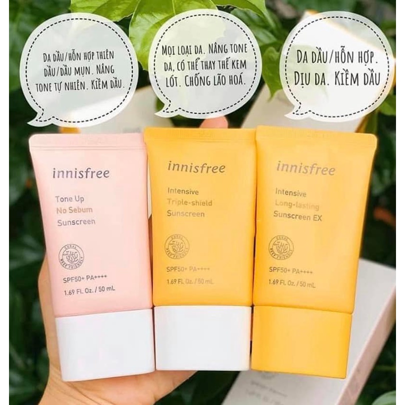 Kem Chống Nắng Innisfree Sunscreen SPF50+/PA++++ 50ml
