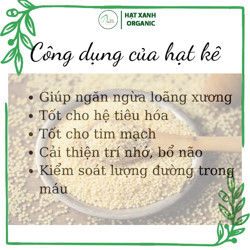 Hạt Kê Nếp Vàng Đặc Sàn Nghệ An Bao Dẻo, Đã Tách Vỏ Nấu Bánh Kê, Chè Kê, Cháo Kê 500g