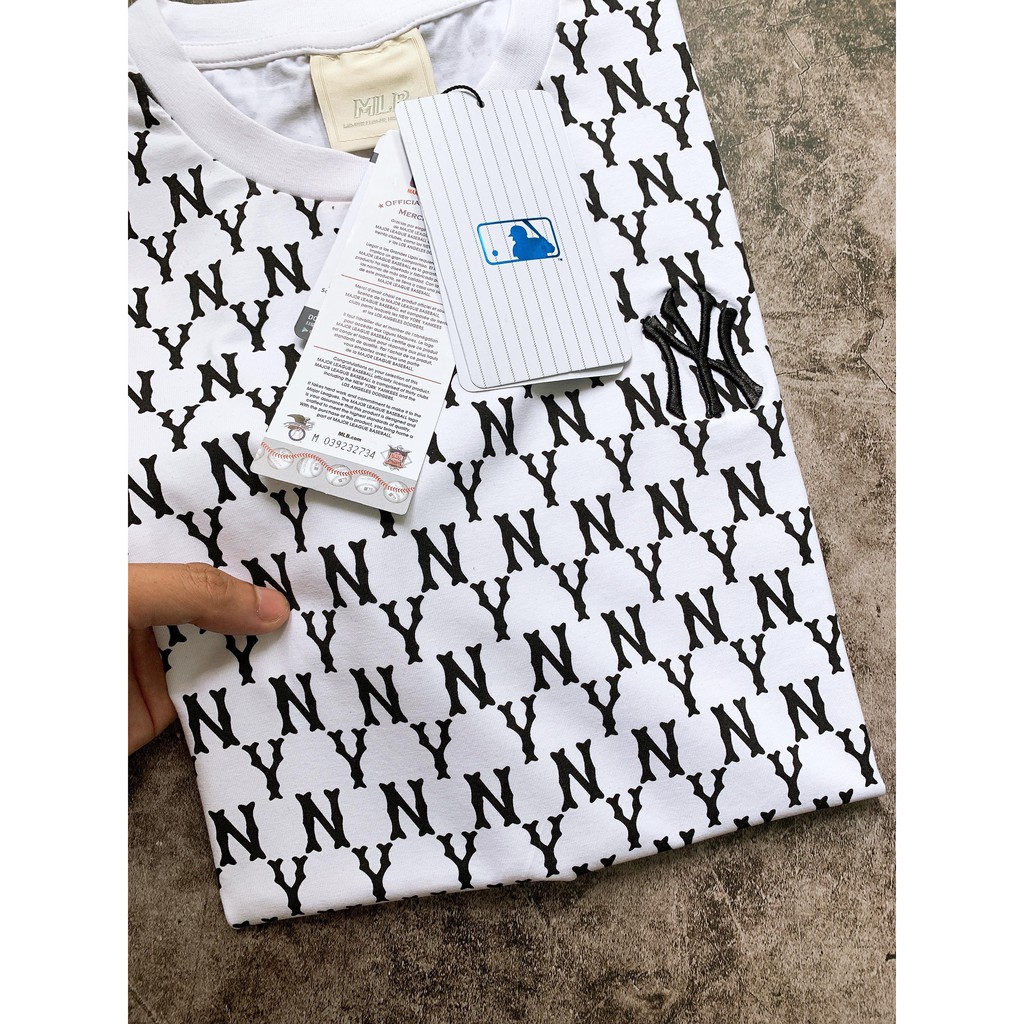 (HÀNG XUẤT XỊN) Áo NY002 MONOGRAM YANKEES TEE Made in Vietnam full tag code  Size XS S M L