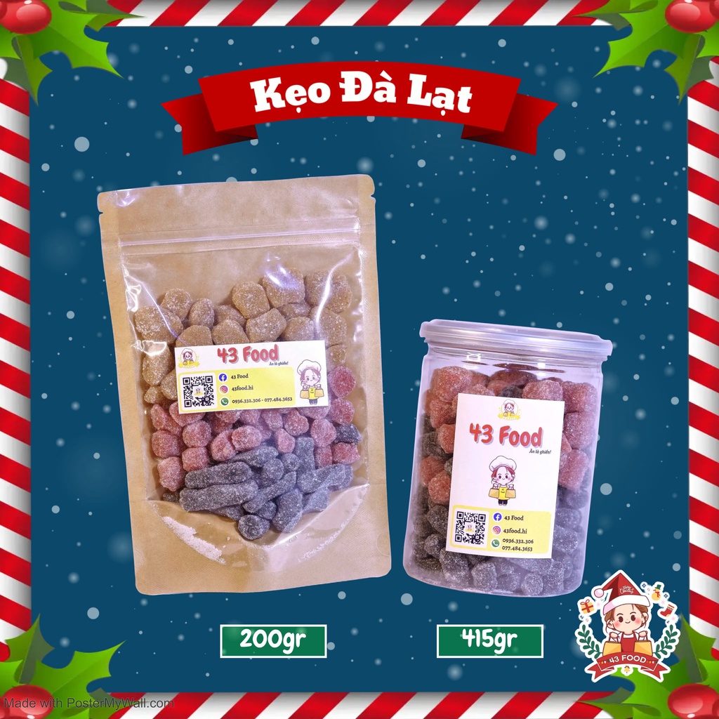 Kẹo Dâu Tây Mix Kẹo Dâu Tằm - Đặc Sản Đà Lạt - Ngon Bổ Rẻ - 43 Food (Ảnh Thật)