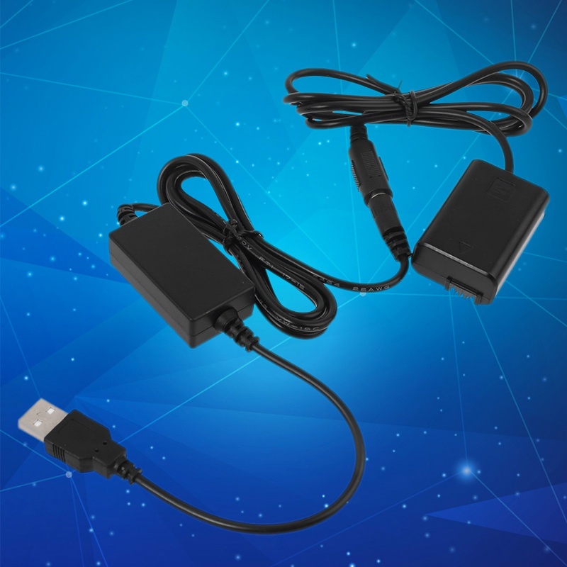 Khớp Nối Chuyển Đổi USB Sang NP-FW50 2A Cho Sony A7 A7RII A6500 A6400 A6300 A6100 A6000