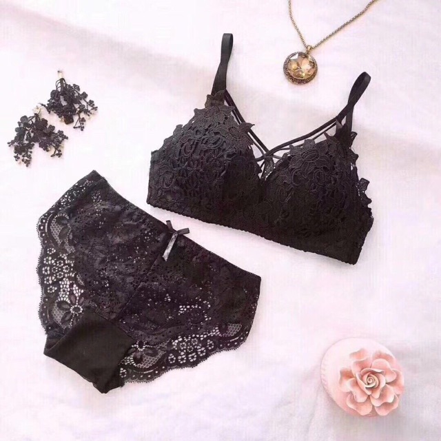 Sét đồ lót - Bộ đồ lót ren mềm cao cấp. Kèm ảnh thật