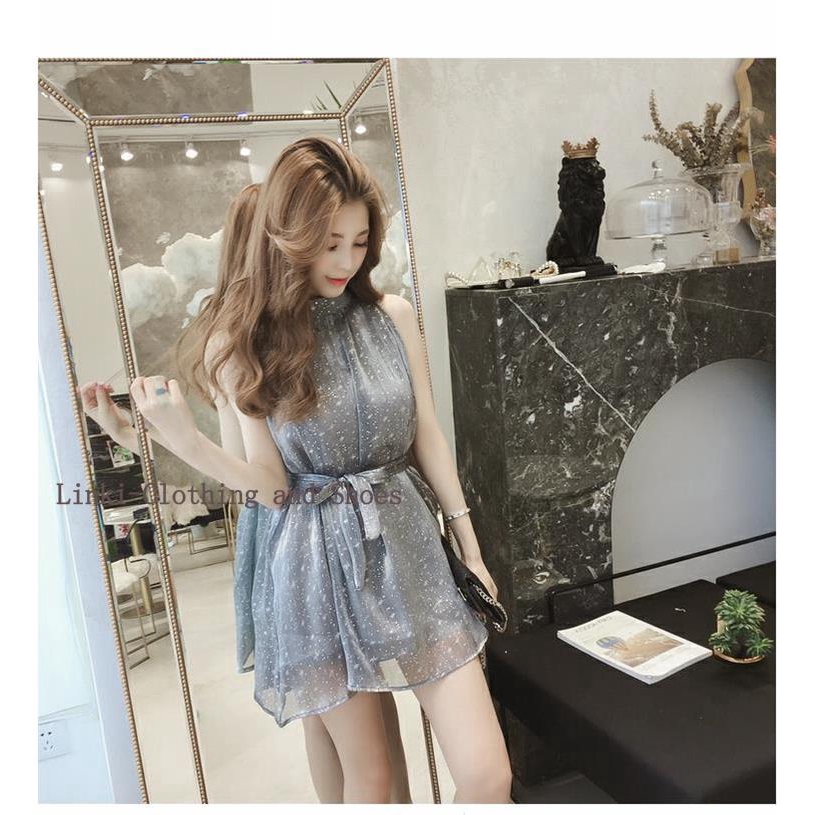 Women sleeveless bling bling party sexy mini dress