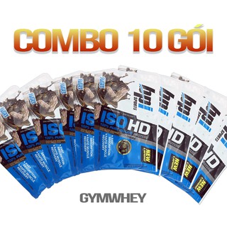 Combo 10 gói sample iso hd 100% pure isolate protein | tăng cơ tối ưu - bpi - 10 gói