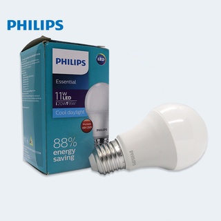 [Philips] Bóng đèn LED tròn bulb Essential 11W E27 ánh sáng Vàng 3000K - Trắng 6500K Tiết kiện điện
