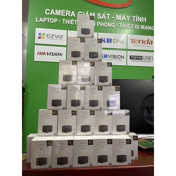 Camera WIFI trong nhà cố định dùng pin sạc EZVIZ BC2 2MP hàng chính hãng