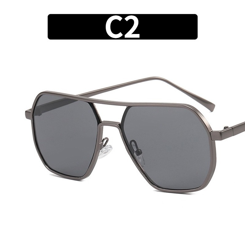 Kính Mát Phân Cực Gọng Kim Loại Phong Cách Retro Thời Trang