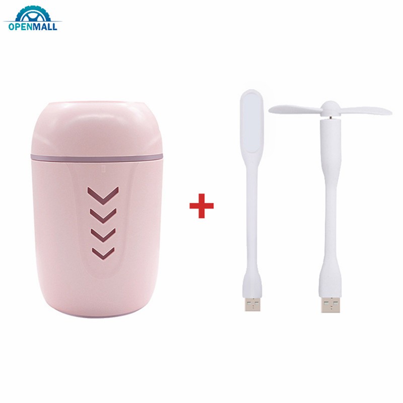 Máy lọc không khí tạo độ ẩm mini cổng cắm USB màu trắng dùng trong nhà/ xe hơi/ văn phòng