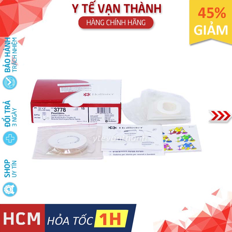 ✅ Túi Hậu Môn Nhân Tạo- Hollister 3778 (Cho Trẻ Sơ Sinh) -VT0772