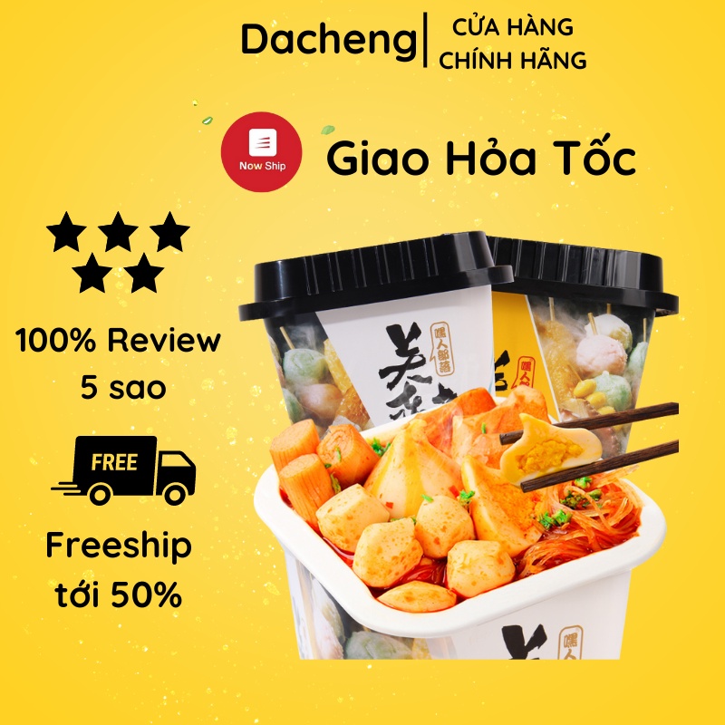 Miến hải sản chua cay ăn liền 1 hộp 154g đồ ăn vặt Sài Gòn vừa ngon vừa rẻ Dacheng Food