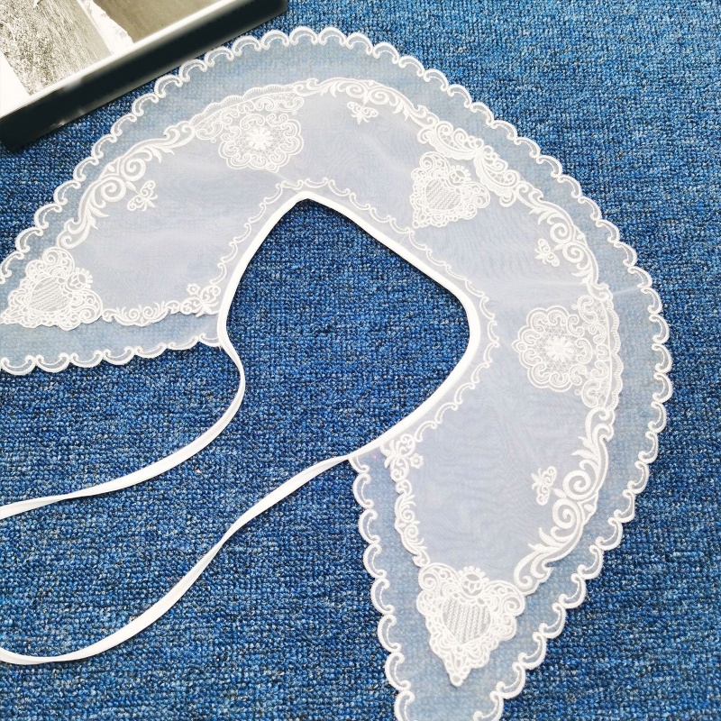 Cổ Áo Sơ Mi Giả Phối Ren Có Thể Tháo Rời Thời Trang Cho Nữ