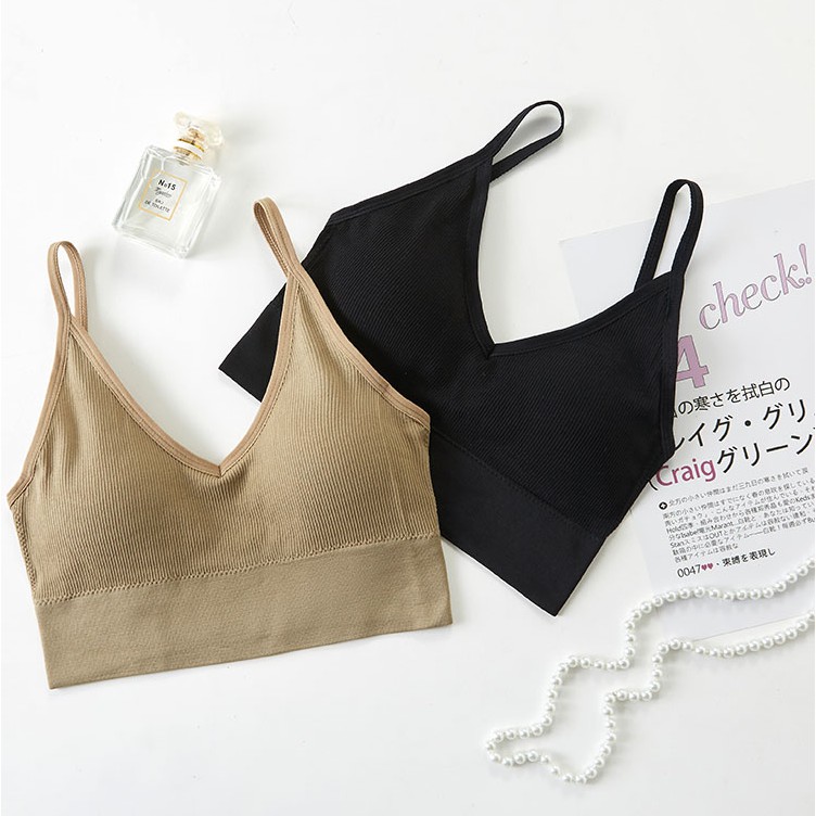 Áo Bra Nữ 2 Dây Khoét Lưng Chữ U Không Gọng Nâng Ngực Co Giãn Thoáng Khí Năng Động Thoải Mái AL01 - mijusa | BigBuy360 - bigbuy360.vn
