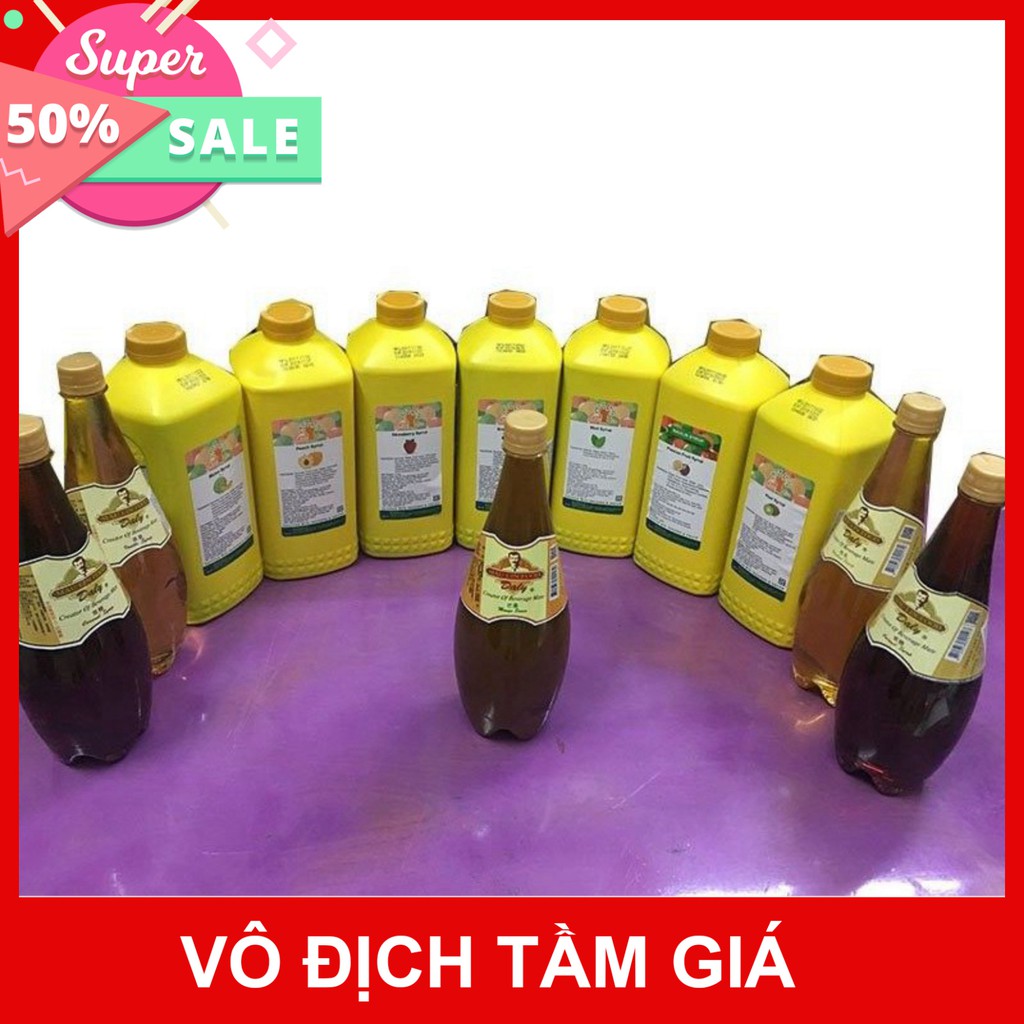 Siro MAULIN can vàng 2,5kg đủ vị - siro pha trà sữa chuẩn nhất