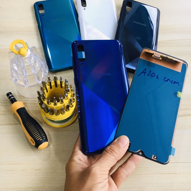 Combo Bộ Vỏ Sườn + Màn Hình Samsung A30S Qled Hàng Cao Cấp ( Tặng bộ vít)