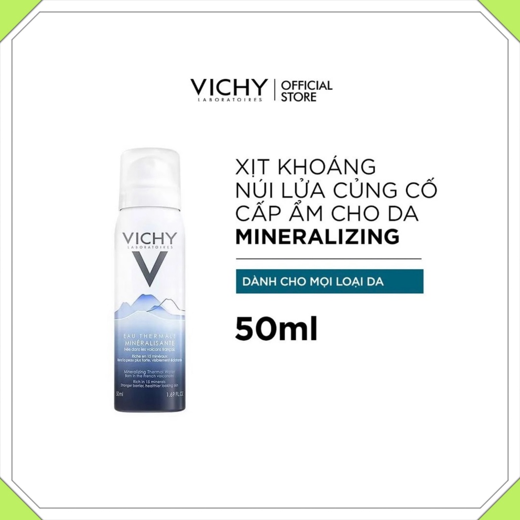 Nước xịt khoáng dưỡng da Vichy Mineralizing Thermal Water