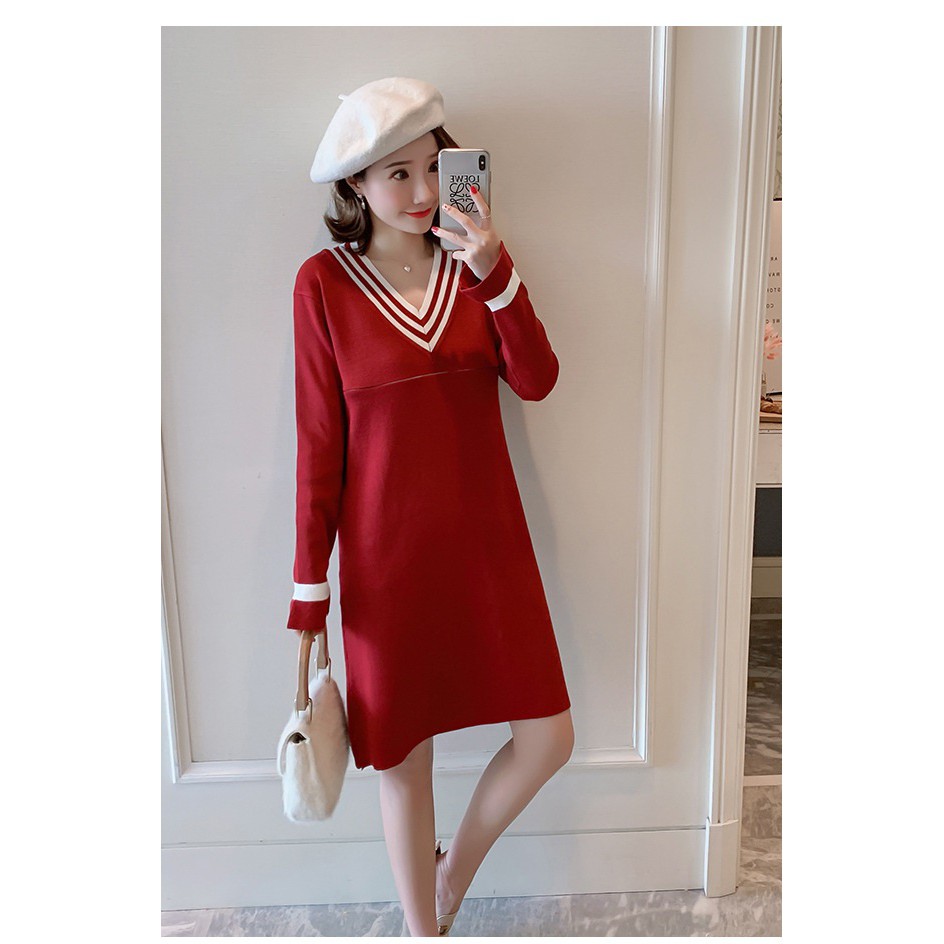 Váy Len Bầu Đầm Bầu Cho Bé Bú A1704