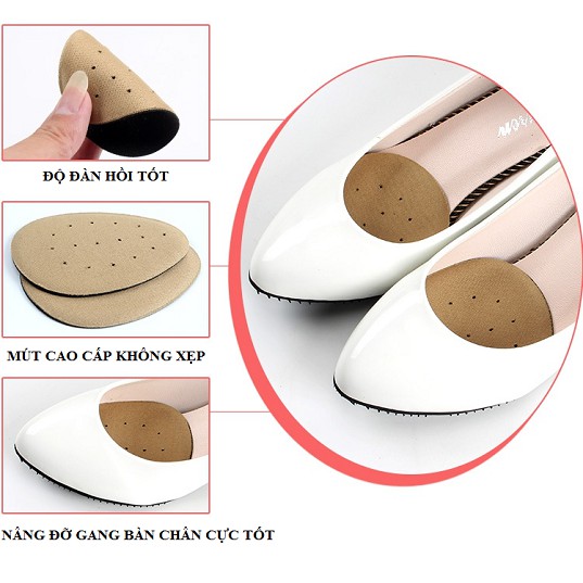 Lót mũi giày cao gót giày búp bê chất liệu vải ép mút giọt nước êm chân – PK30