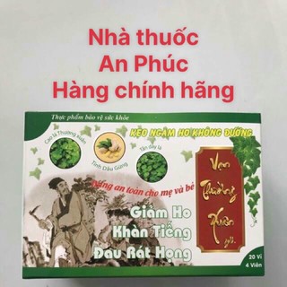 kẹo ngậm vạn thường Xuân giảm ho khàn tiếng đau rát họng