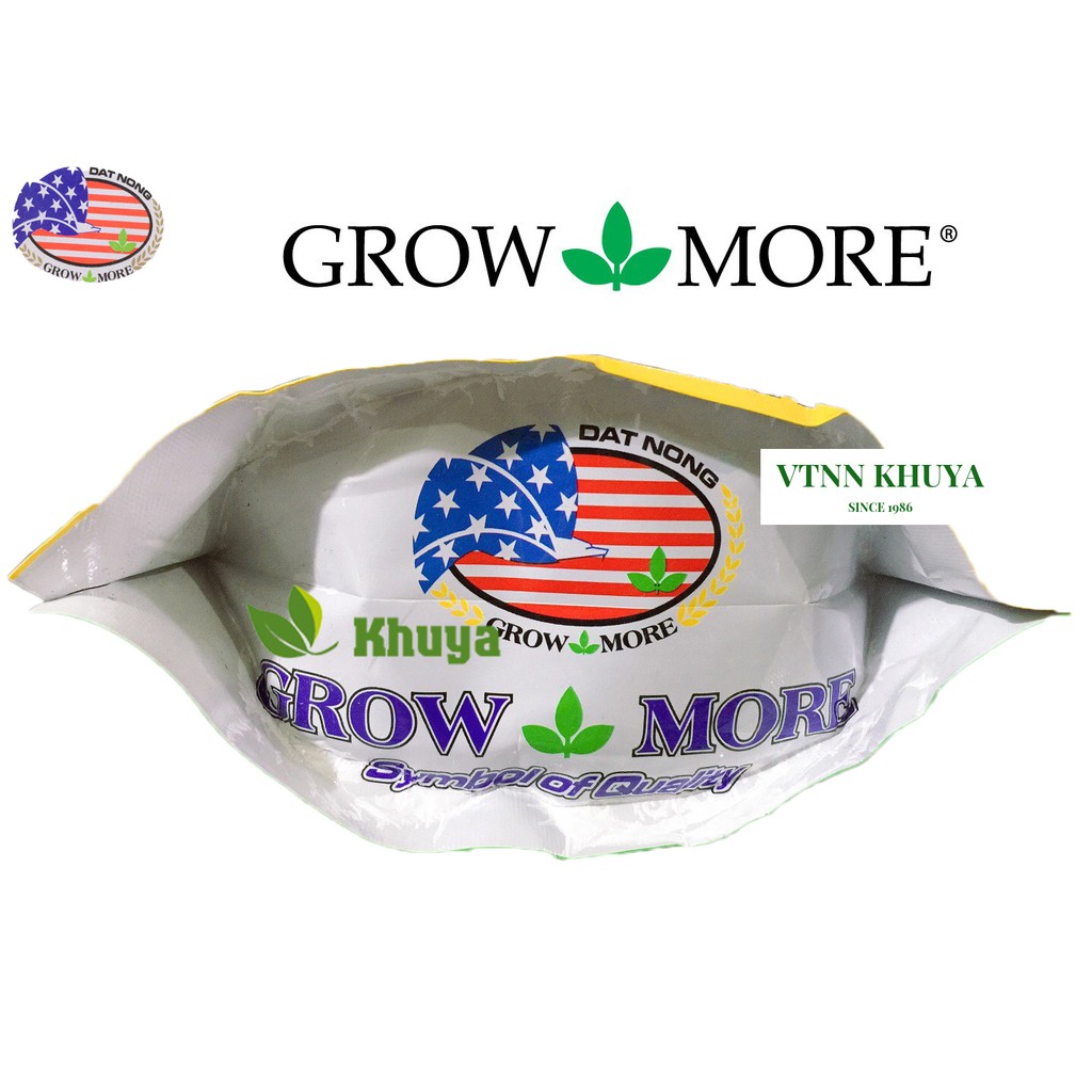 Phân bón Growmore NPK 20-20-20+TE gói 1kg To củ Lớn trái Chắc hạt