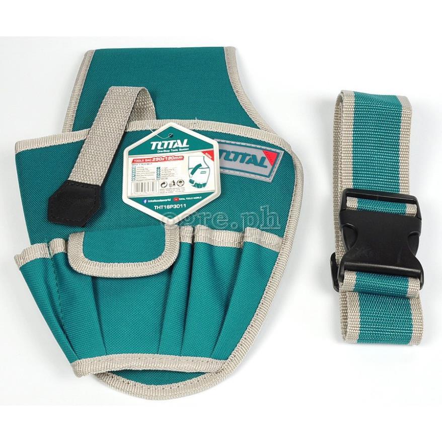 Túi đựng đồ nghề 8kg totall THT16P3011 dụng cụ cơ khí, thợ điện Kèm1 đai thắt thắt lưng
