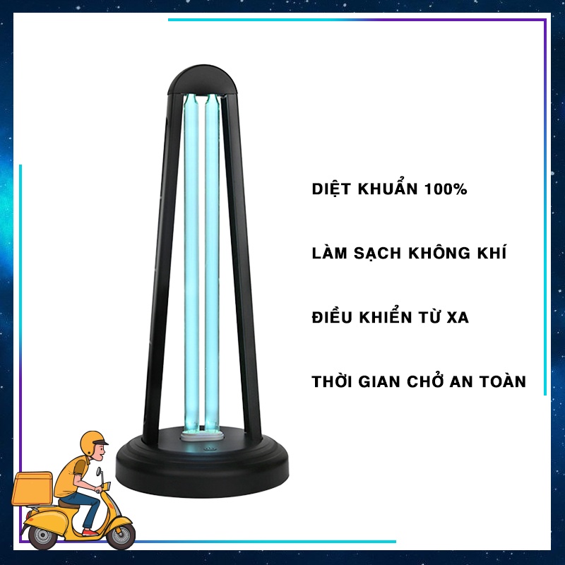 Đèn diệt khuẩn khử trùng LYL-ZWXTD-03 Tia cực tím UV+Ozone làm sạch không khí, thông thoáng, tác dụng diệt côn trùng