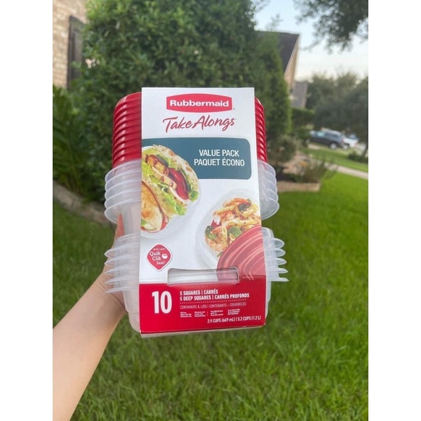 Set 10 hộp Rubbermaid USA