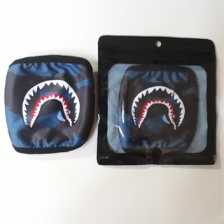 Combo 5 khẩu trang Bape cá mập và 2 kính oval MTP